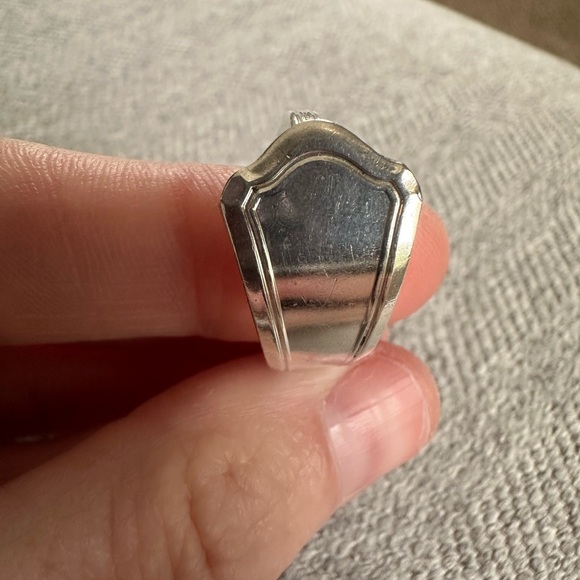 Silver Plated Spoon Ring - Picture 9 of 13